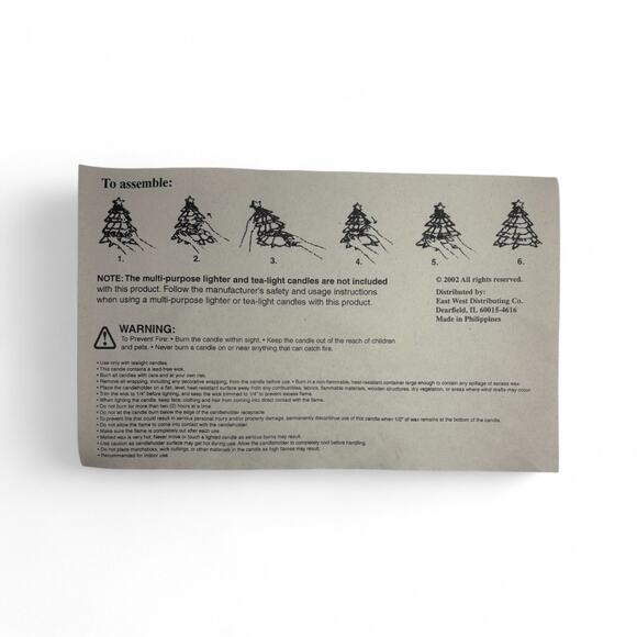 Vintage Capiz Shell Christmas Tree Candle Holder with Brass Frame Star Topper - Picture 9 of 16